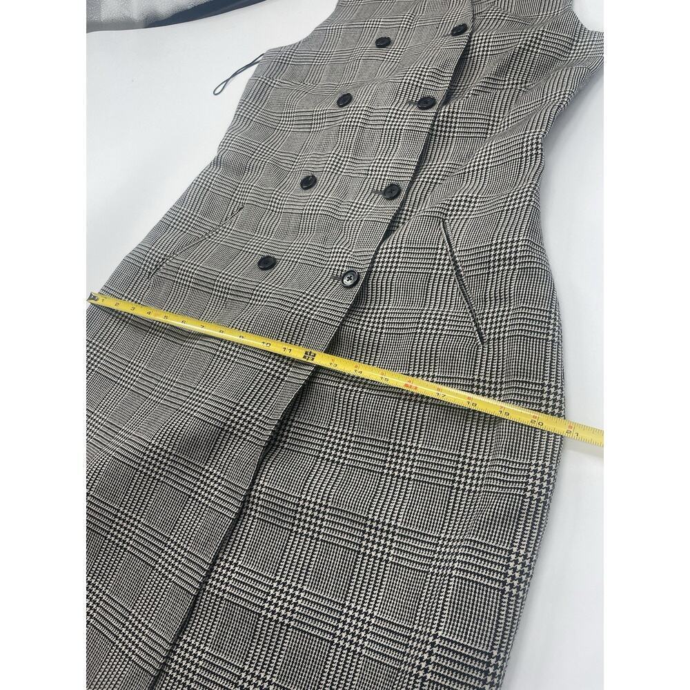 Ralph Lauren Collection Purple Label Wool Dress Double-Breasted Classic Plaid 14 - Picture 9 of 12